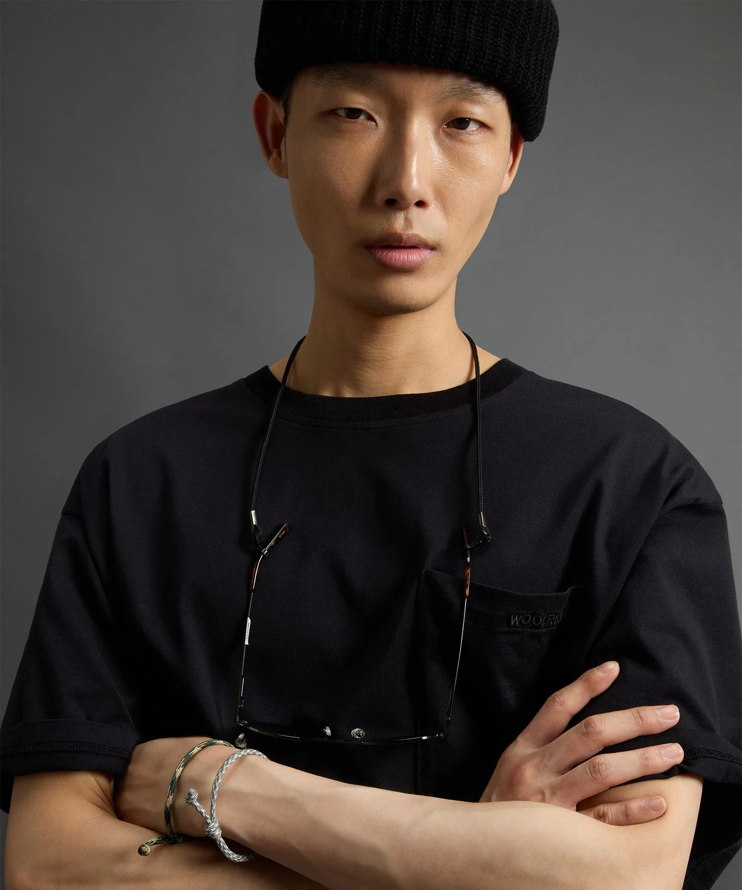 Todd Snyder x Woolrich Jersey Pocket Tee in Black