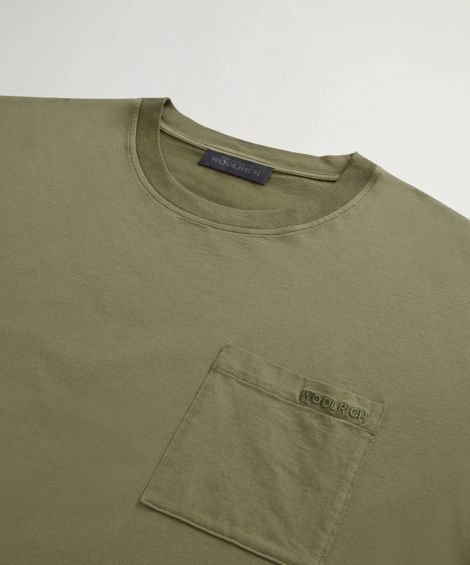 Todd Snyder x Woolrich Jersey Pocket Tee in Green