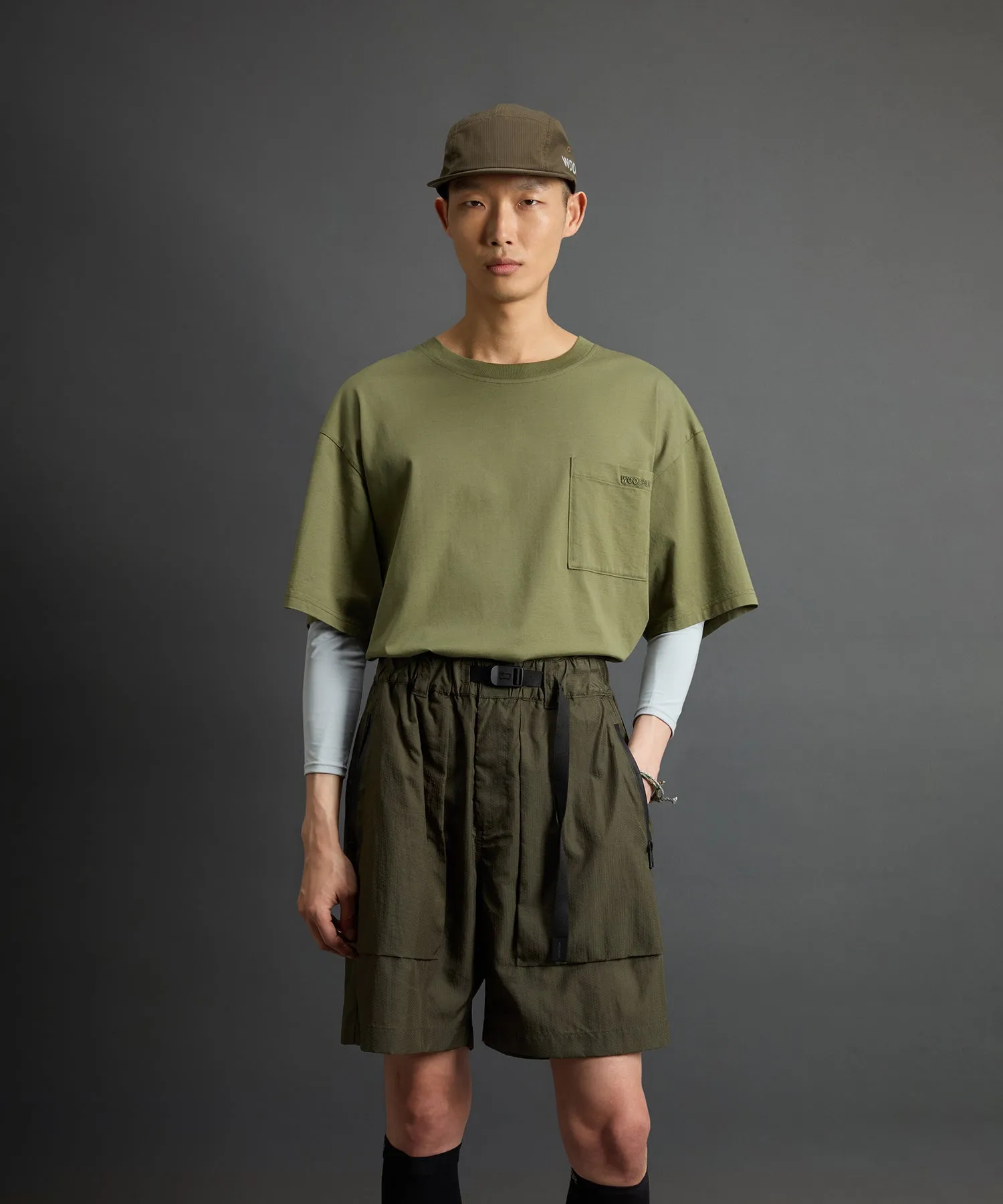 Todd Snyder x Woolrich Jersey Pocket Tee in Green