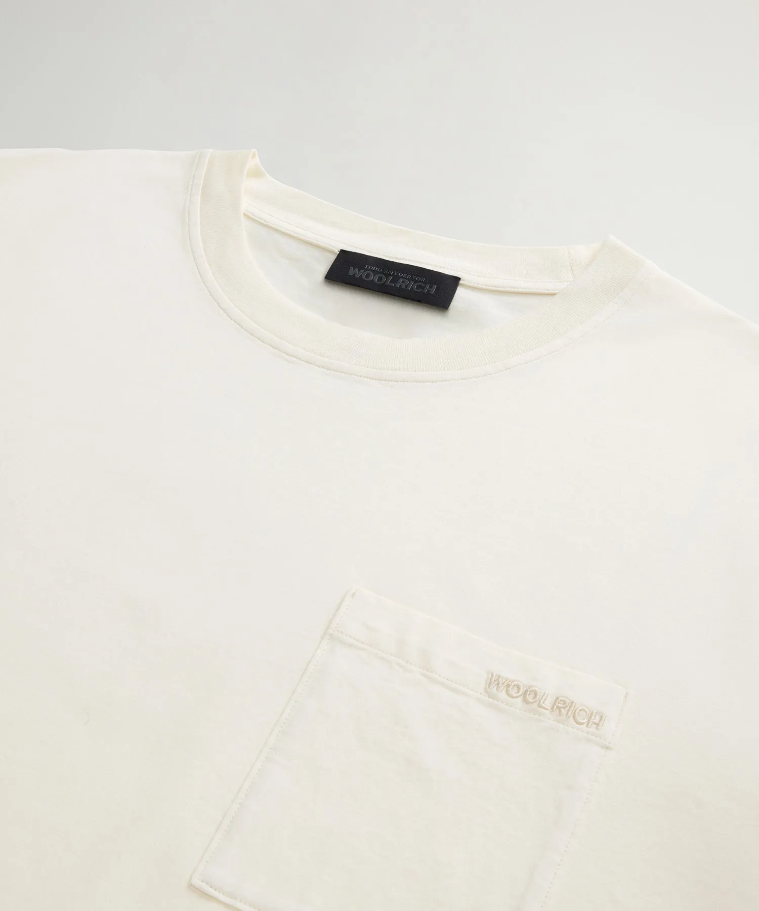 Todd Snyder x Woolrich Jersey Pocket Tee in White