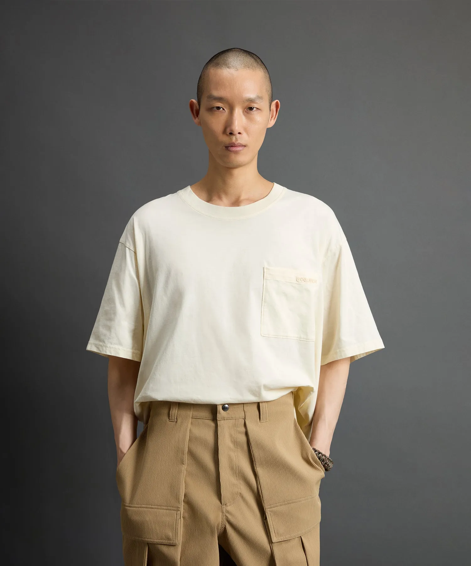 Todd Snyder x Woolrich Jersey Pocket Tee in White