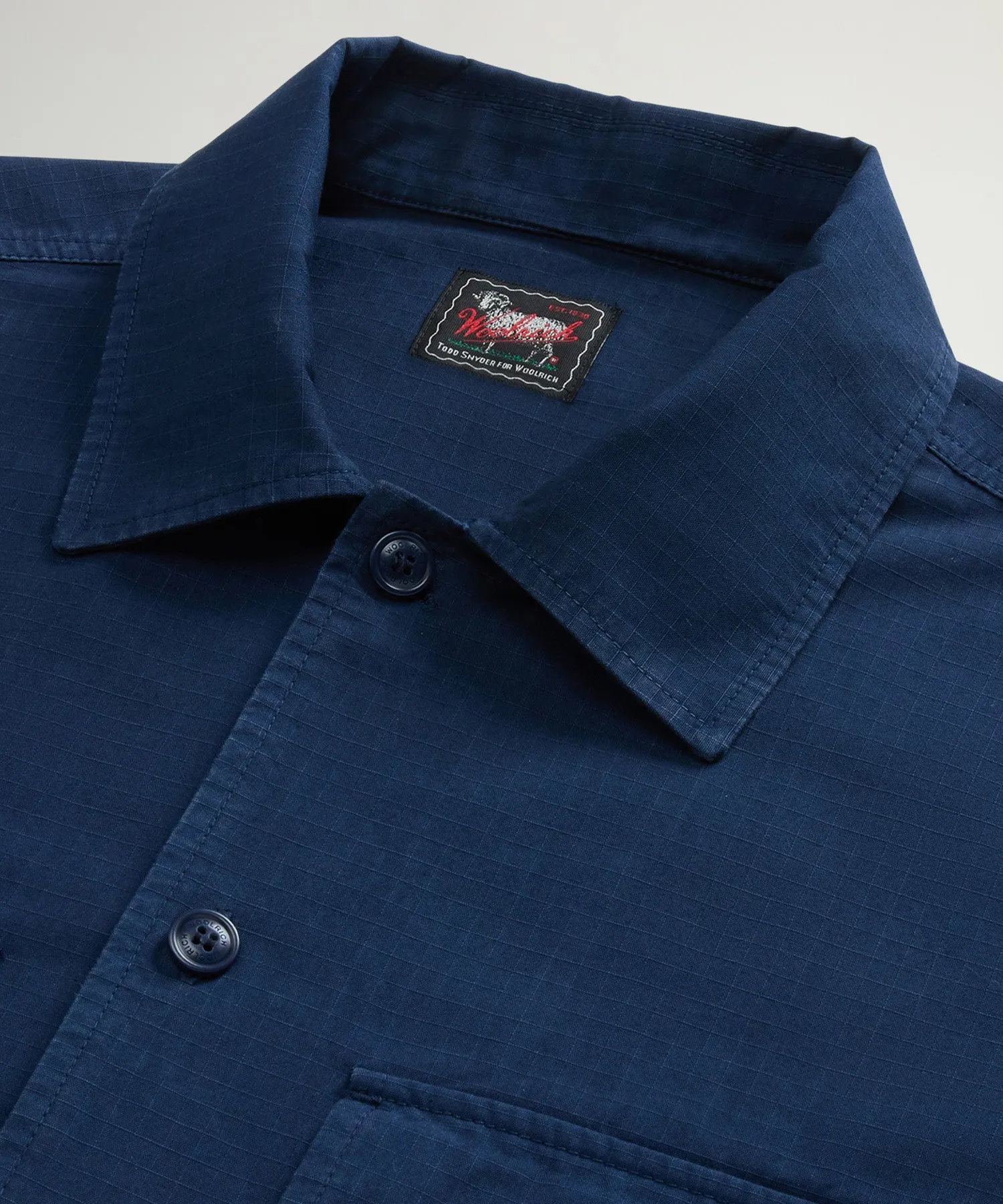Todd Snyder x Woolrich Utility Shirt in Dream Blue