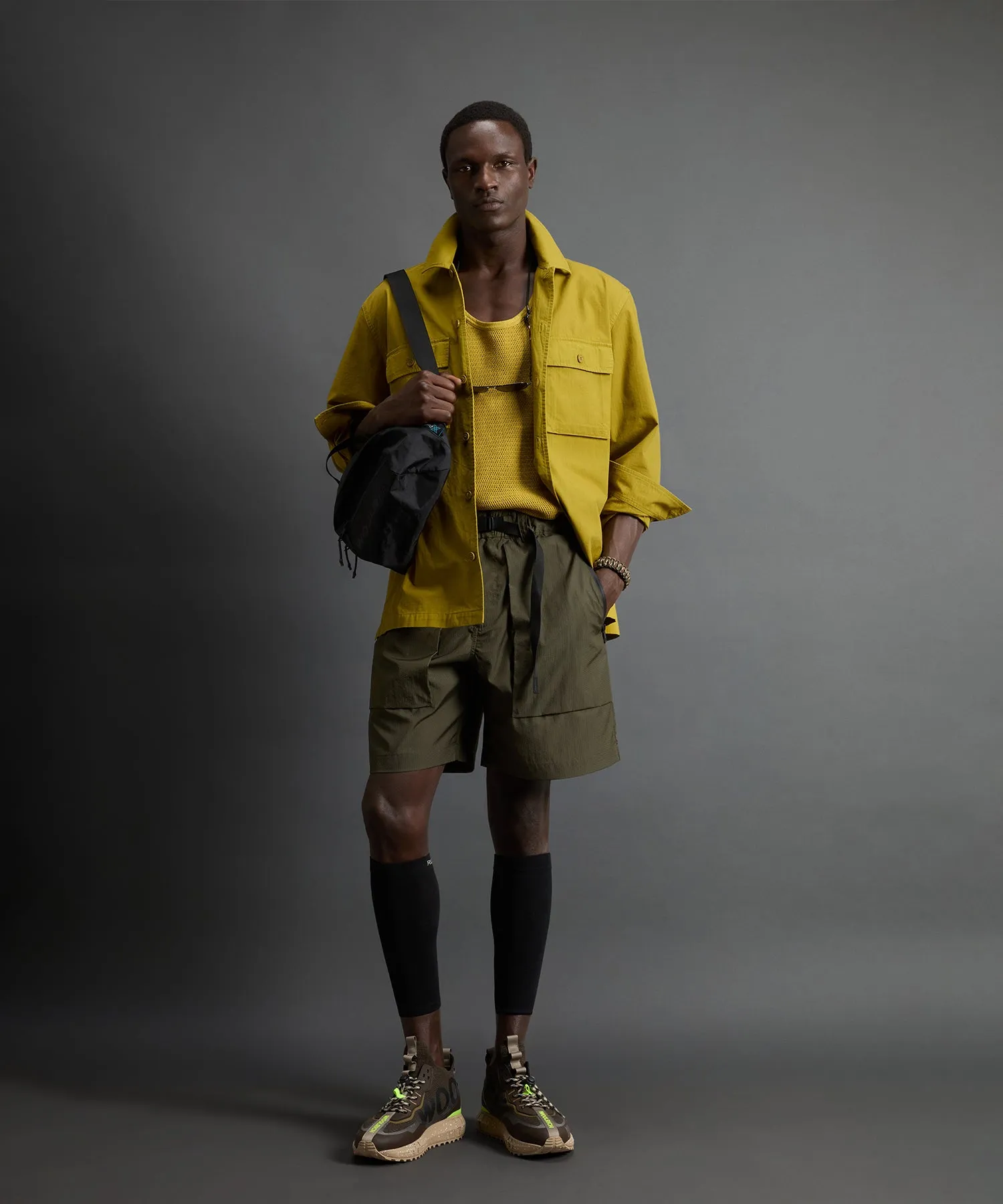Todd Snyder x Woolrich Utility Shirt in Golden Palm