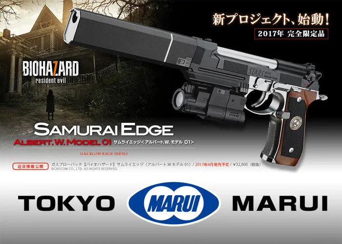Tokyo Marui Biohazard Samurai Edge Albert W Model 01 GBB Pistol