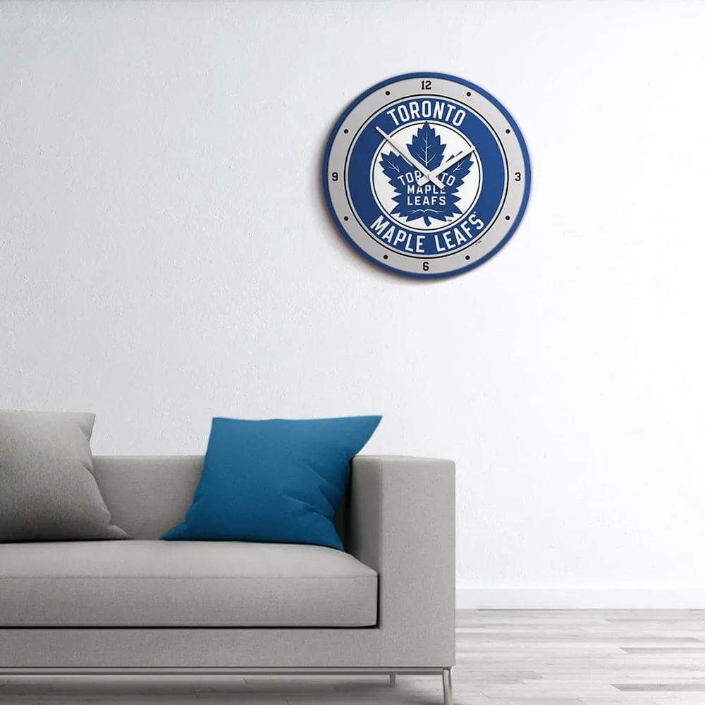Toronto Maple Leaf: Modern Disc Wall Clock