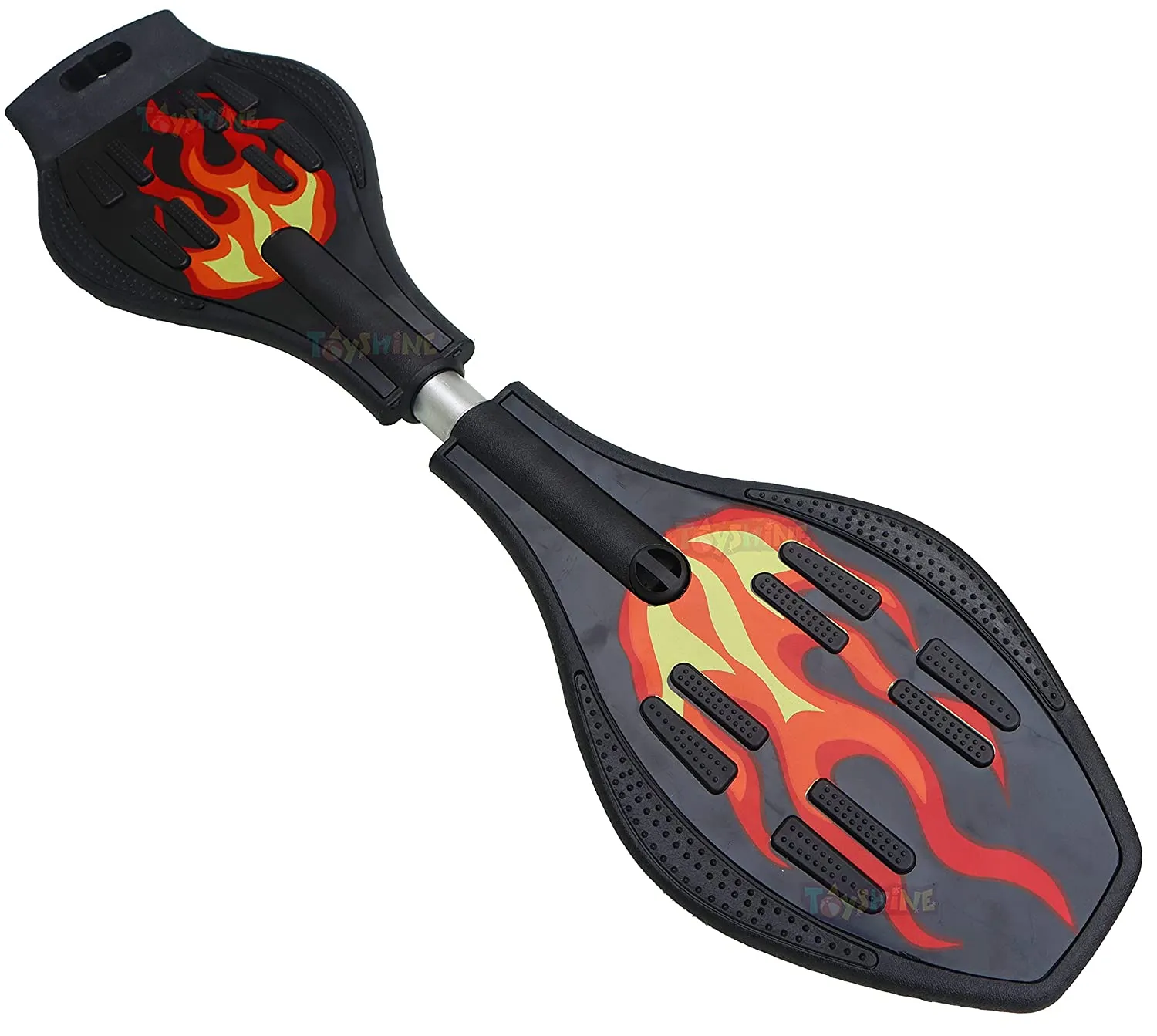 Toyshine Two Wheel Wave Board with 360 Degree Rotating Colorful LED Wheels for Kids- Fire Orange (TS-2022)