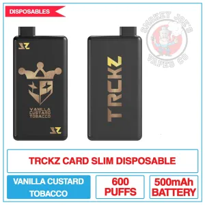 TRCKZ Card - Slim Disposable Vape - Vanilla Custard Tobacco - 20mg