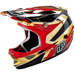 Troy Lee D3 Composite Full Face Helmet - Reflex Gold Chrome