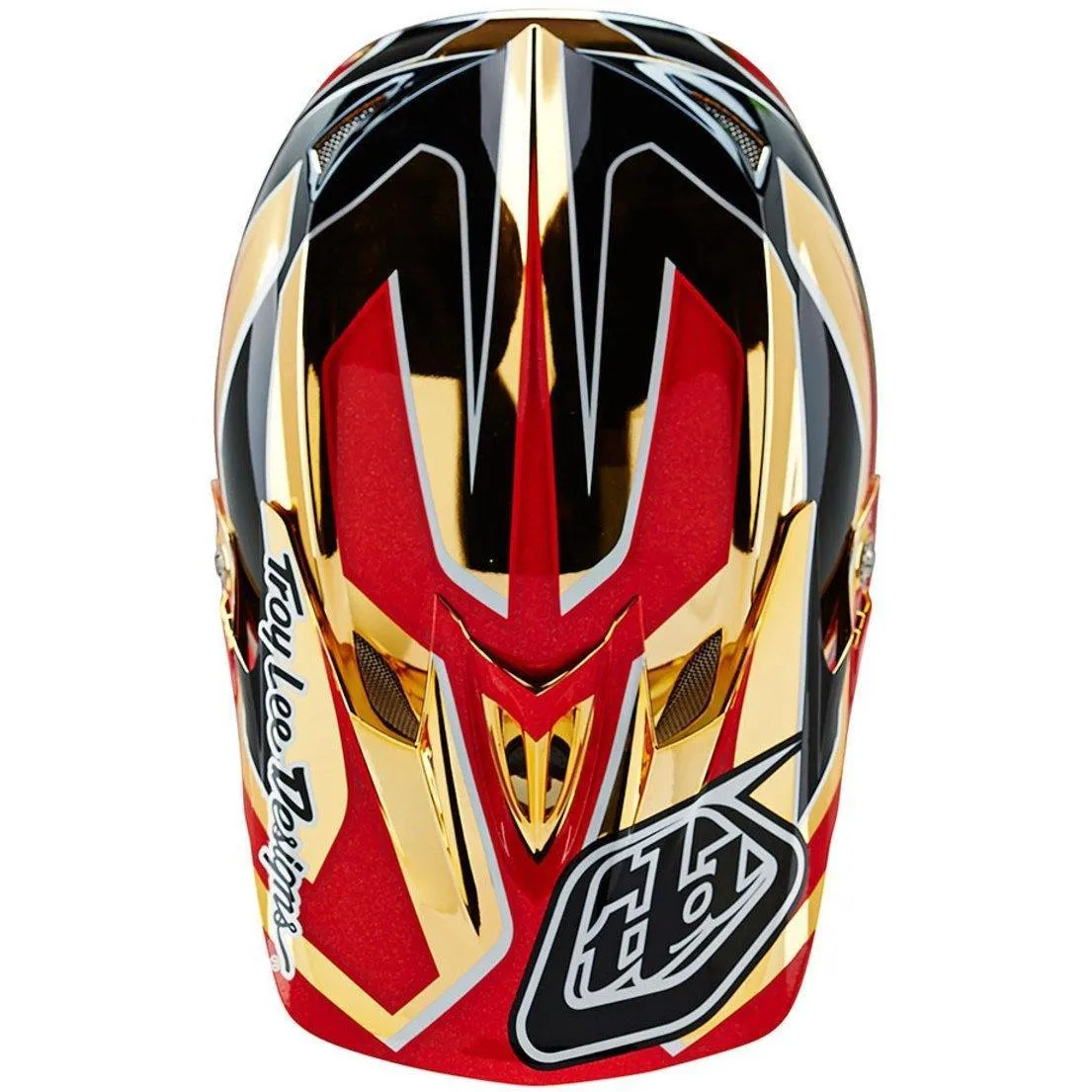 Troy Lee D3 Composite Full Face Helmet - Reflex Gold Chrome