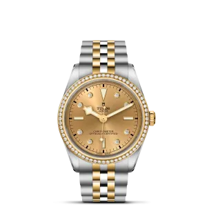 TUDOR Black Bay S&G 36mm Case, Champagne Diamond Dial, Steel and Yellow Gold Strap (M79653-0007)