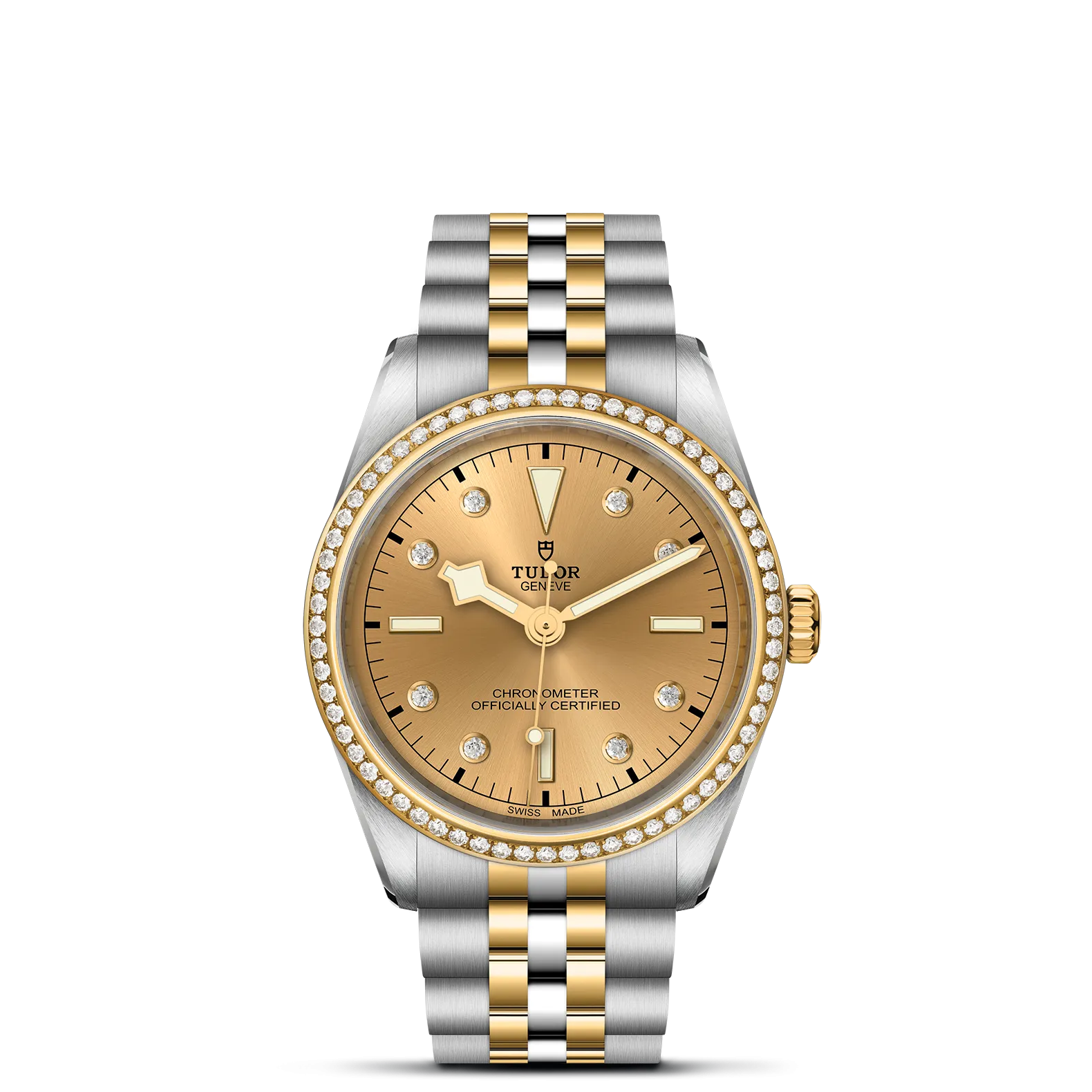TUDOR Black Bay S&G 36mm Case, Champagne Diamond Dial, Steel and Yellow Gold Strap (M79653-0007)