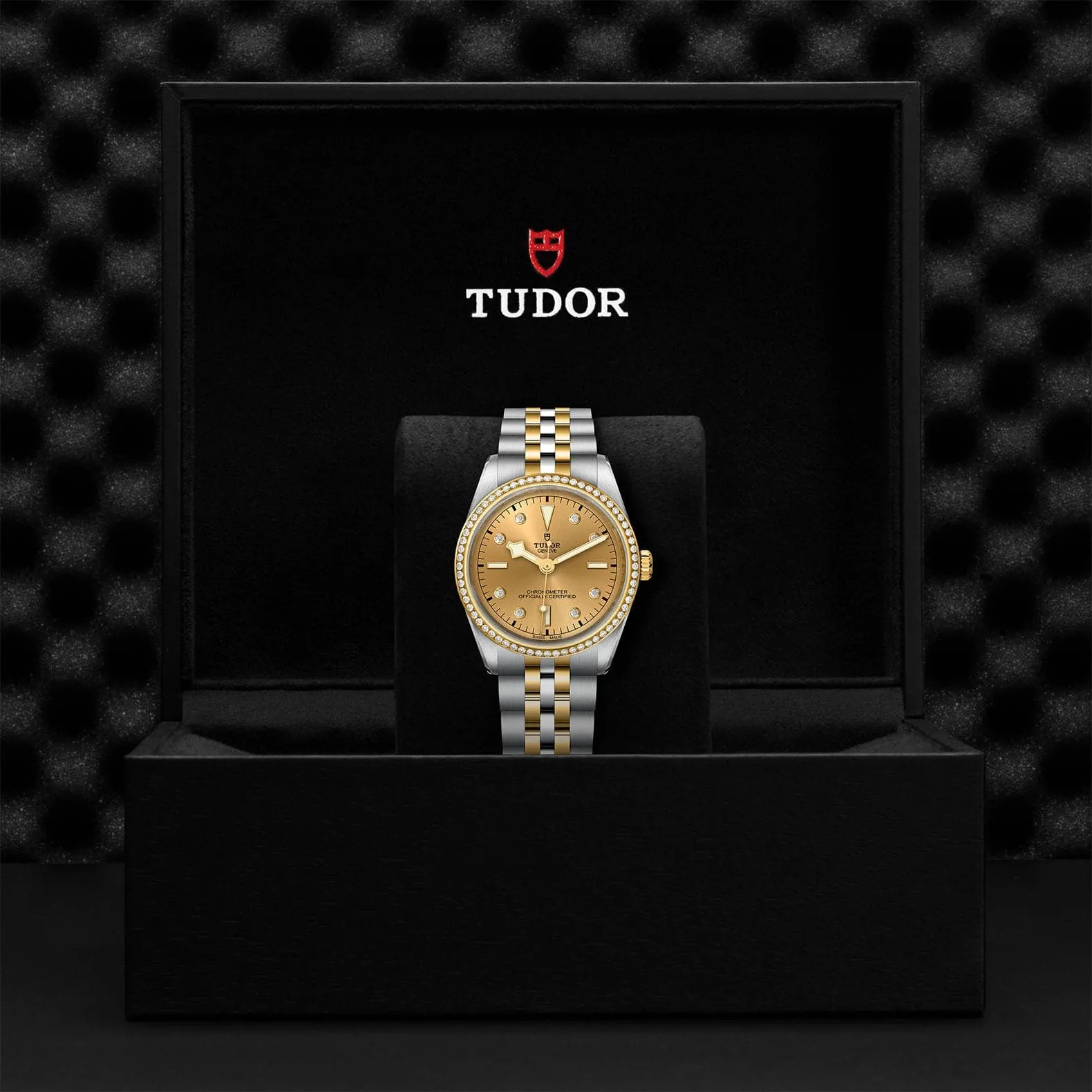TUDOR Black Bay S&G 36mm Case, Champagne Diamond Dial, Steel and Yellow Gold Strap (M79653-0007)