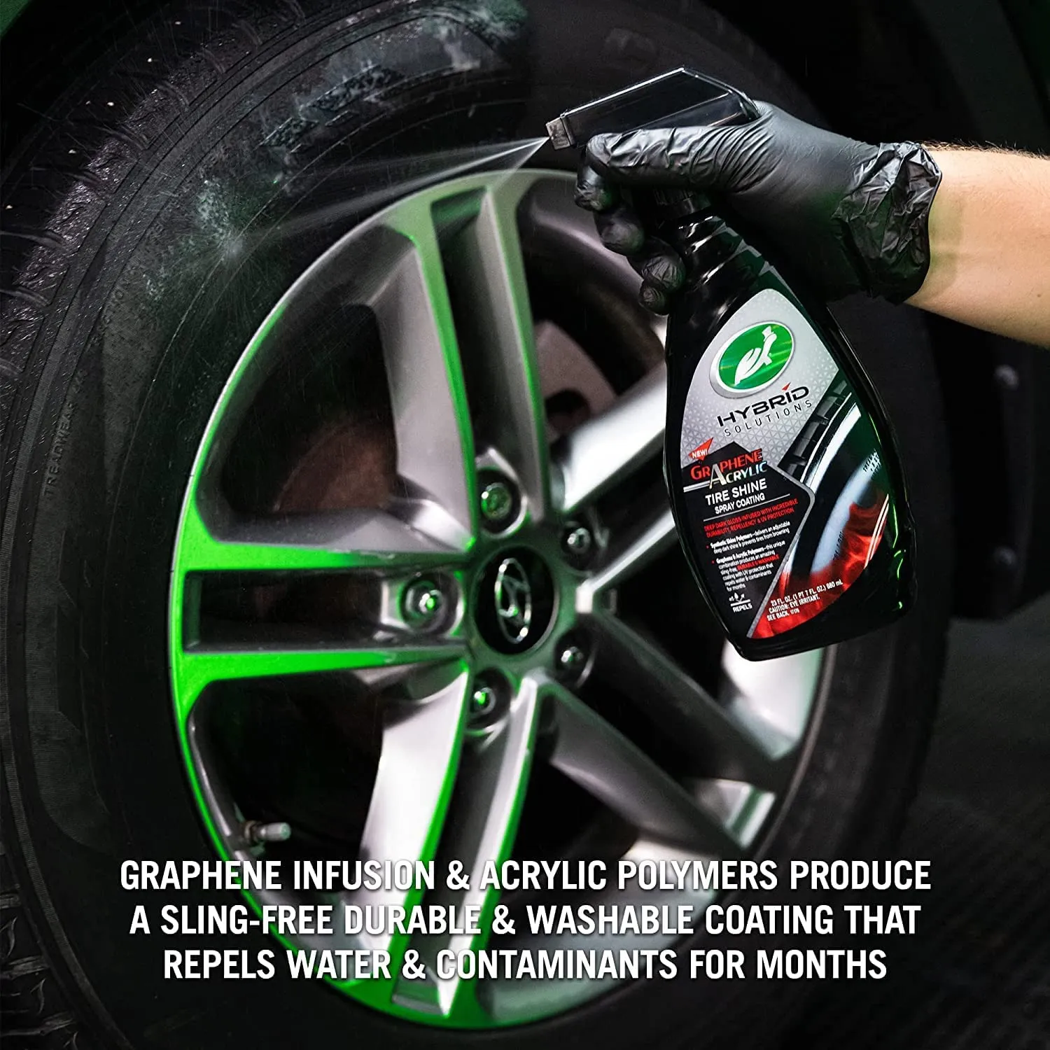 Turtle HS Graphene Acrylic Tire Shine Spray Coating 23oz.
