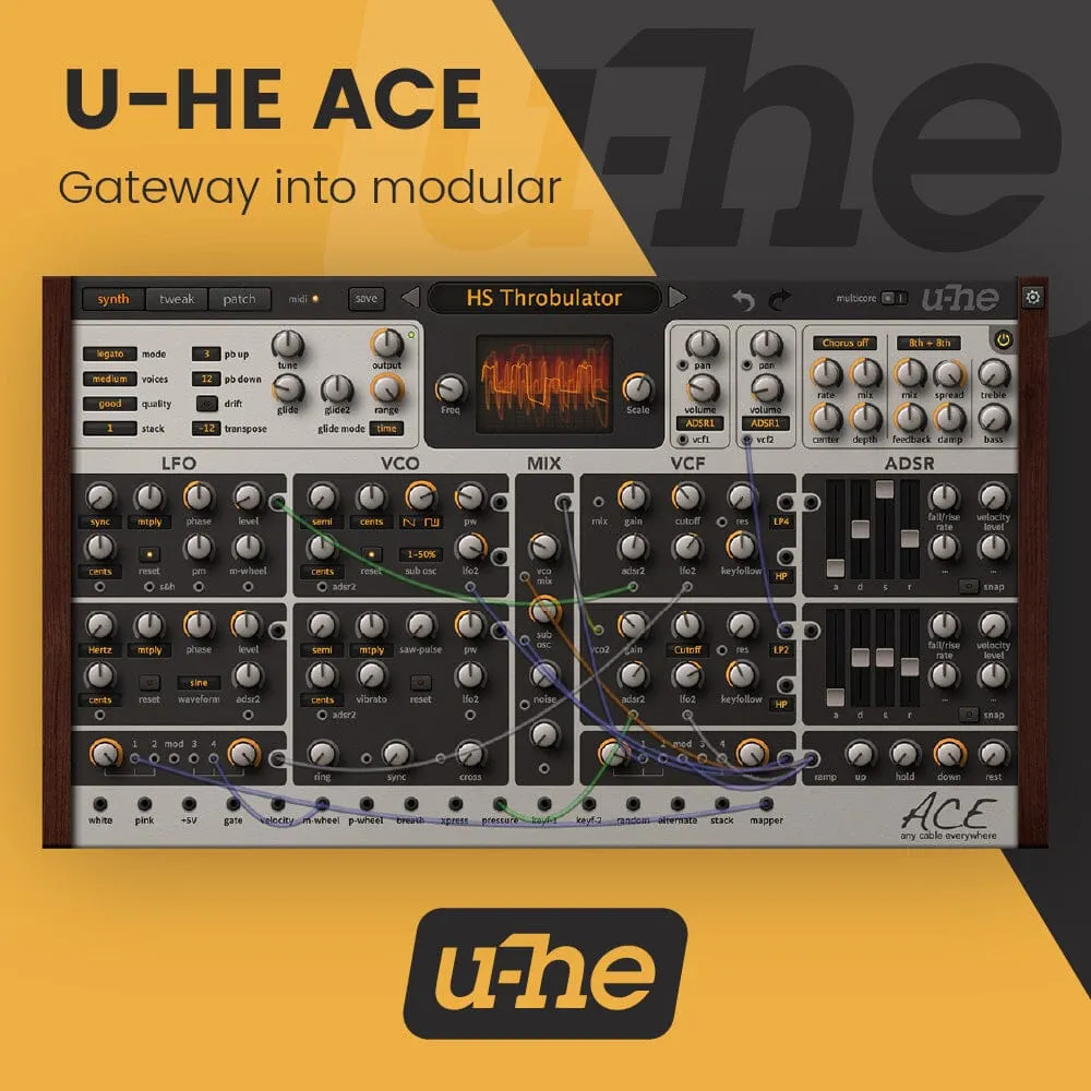 u-He Ace - Any Cable Everywhere Easy Modular
