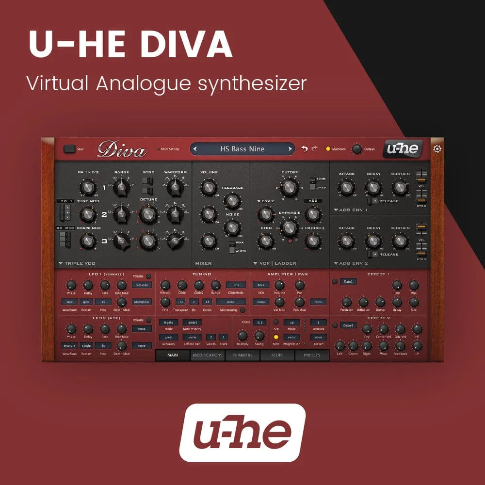 u-He Diva - Dinosaur Impersonating Virtual Analogue