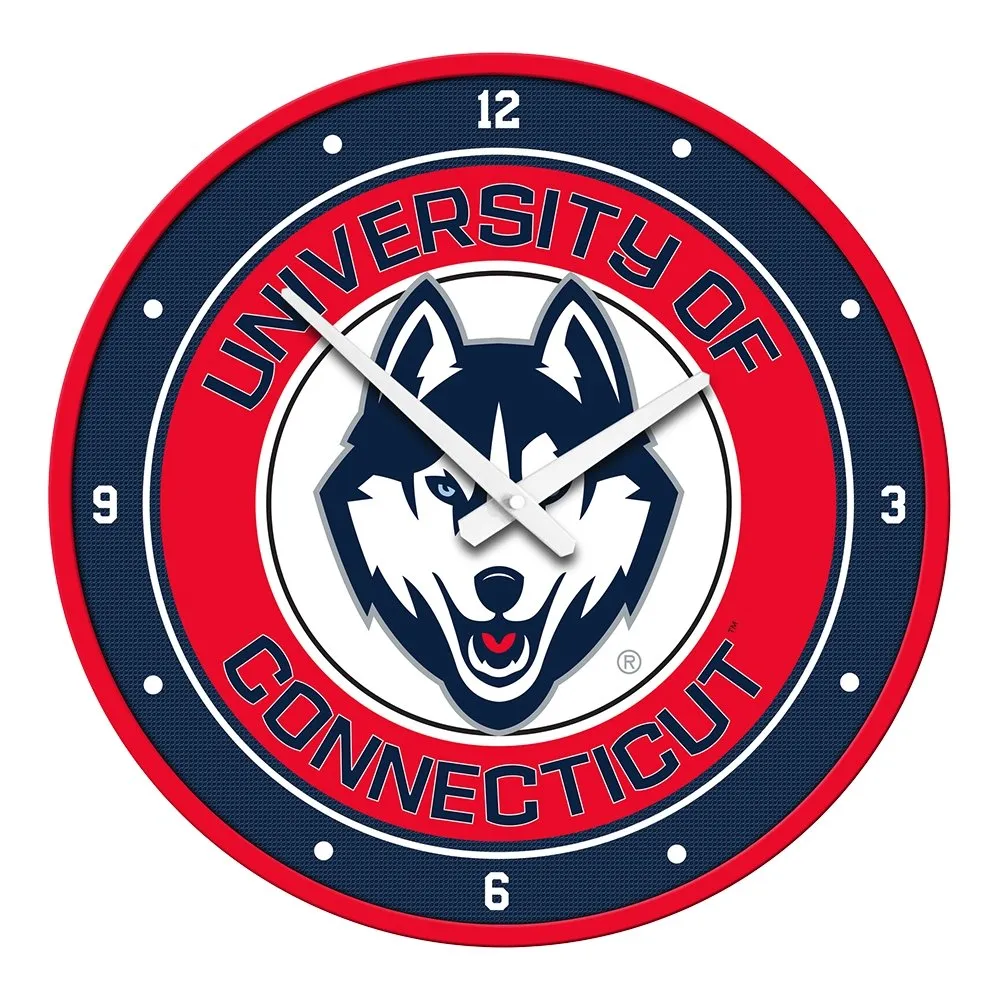 UConn Huskies: Modern Disc Wall Clock