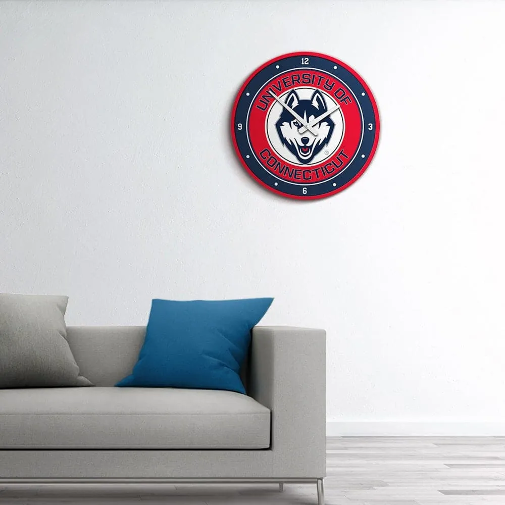 UConn Huskies: Modern Disc Wall Clock