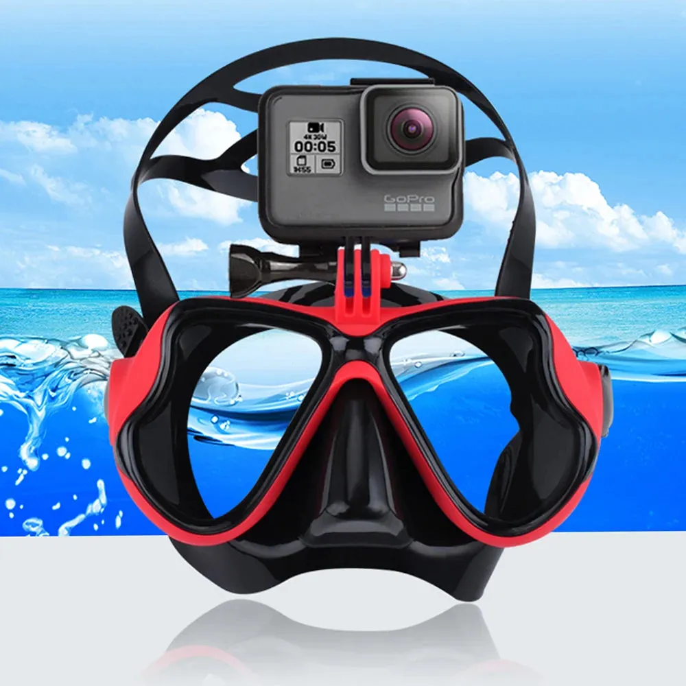 Underwater Diving Mask with GoPro Camera Holder
