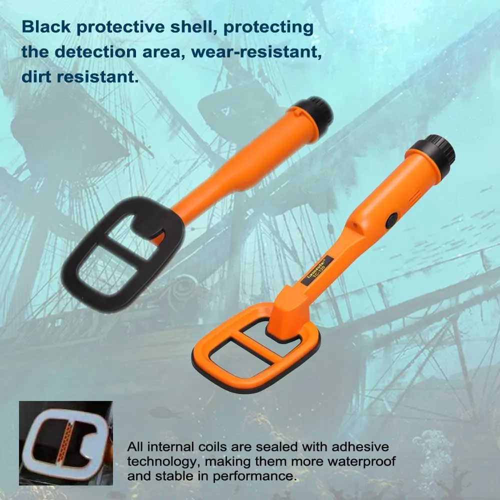 Underwater Metal Detector Submersive IP68 Fully Waterproof Metal Detector for Adults Under Water 100FT, Can detect All Metals with Large Coil, Accurate and Precise