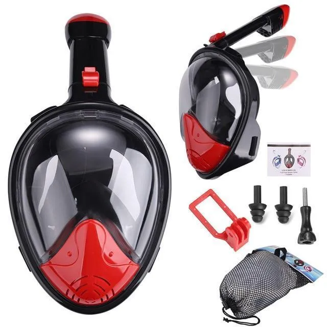 Underwater Scuba Anti Fog Full Face Diving Mask Snorkeling Set Respiratory masks Safe and waterproof Swimming Equipment
