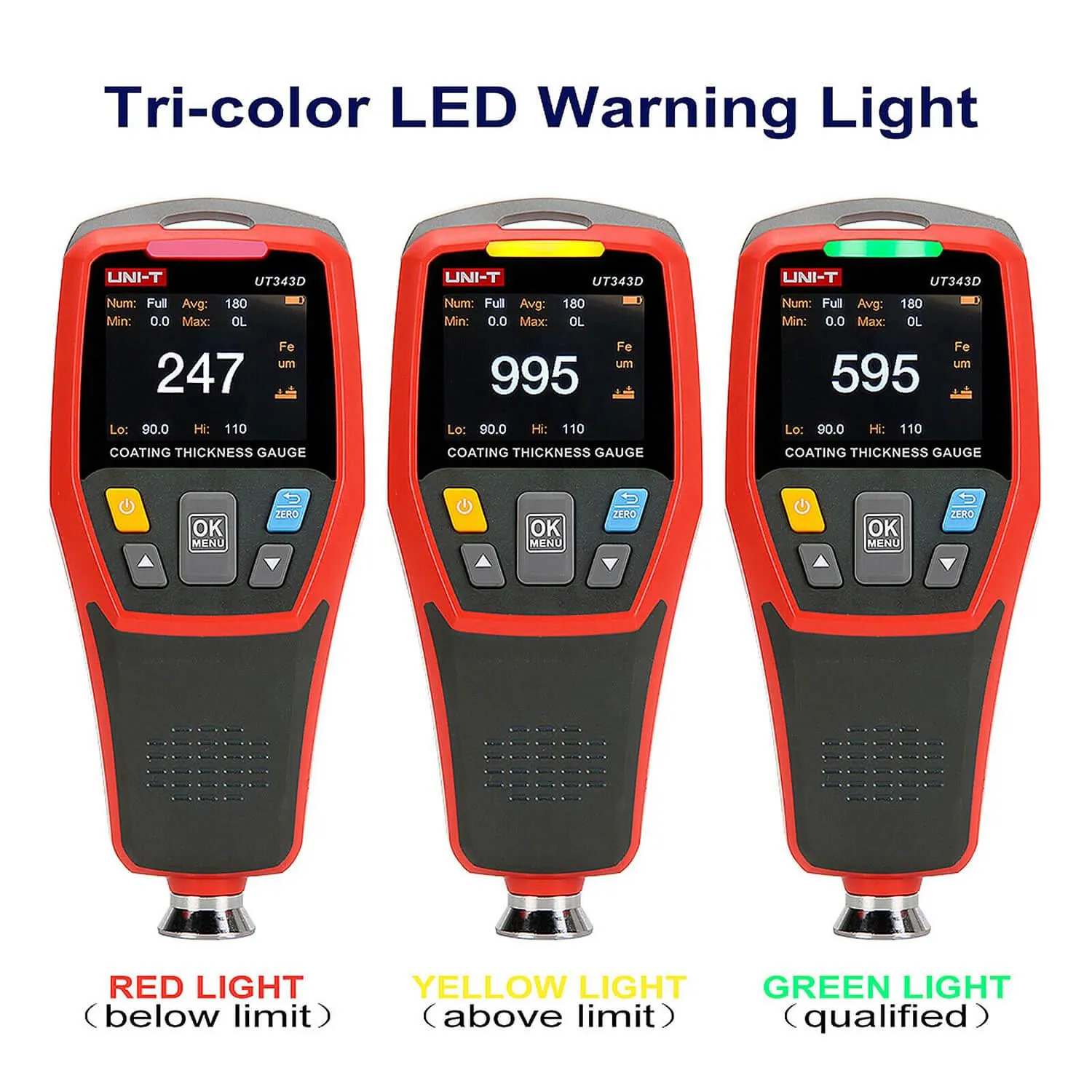UNI-T Coating Thickness Gauge Digital DFT Meter