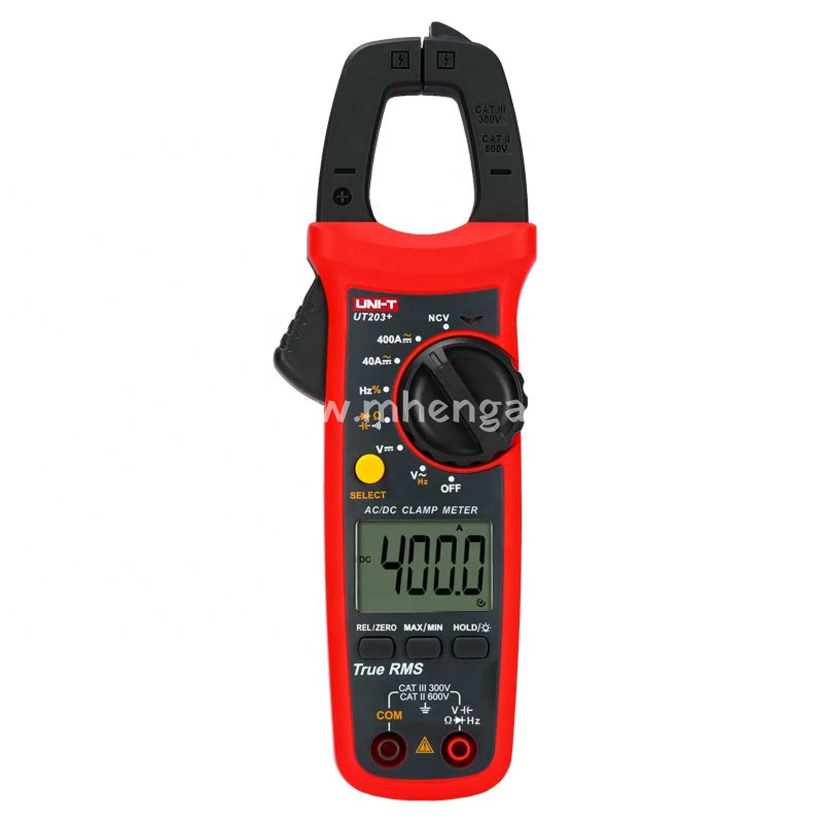 UNI-T UT203   Digital Clamp Meter, True AC Current RMS HVAC Volt Amp Ohm Meter Clamp on Multimeter, Auto Ranging 4,000 Counts NCV AC DC