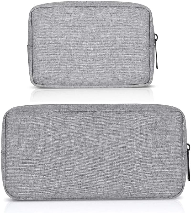 Universal Electronics/Accessories Soft Carrying Case Bag, Durable & Light-Weight,Suitable for Out-Going, Business, Travel and Cosmetics Kit (Small-Black)