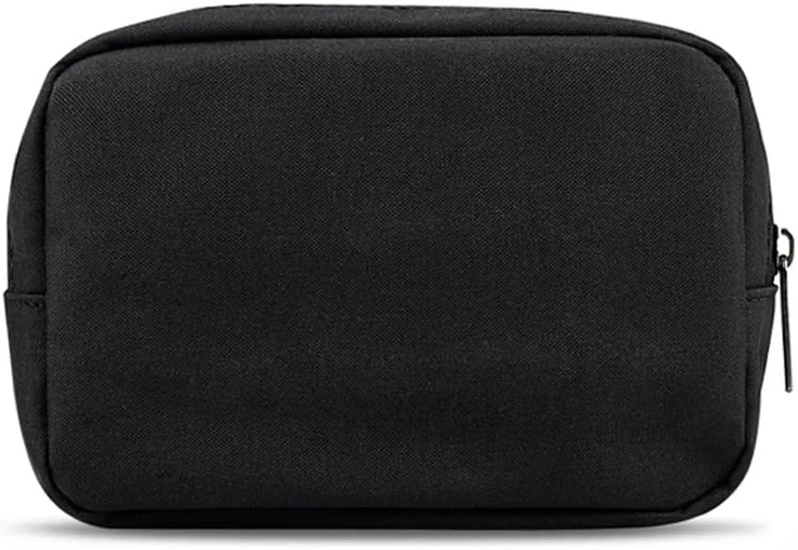 Universal Electronics/Accessories Soft Carrying Case Bag, Durable & Light-Weight,Suitable for Out-Going, Business, Travel and Cosmetics Kit (Small-Black)