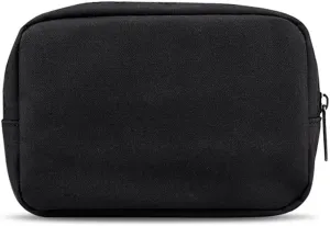 Universal Electronics/Accessories Soft Carrying Case Bag, Durable & Light-Weight,Suitable for Out-Going, Business, Travel and Cosmetics Kit (Small-Black)