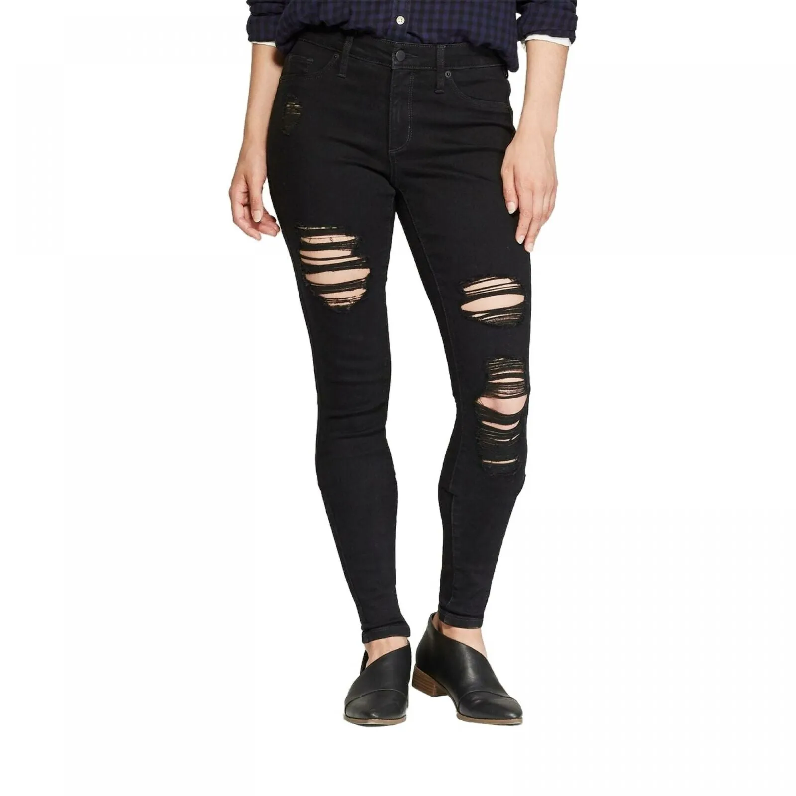 Universal Thread Women's High Rise Destructed Jeggings