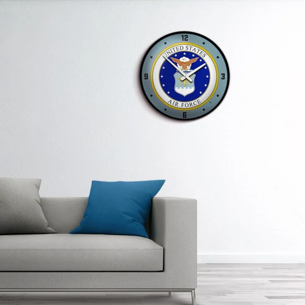 US Air Force: Seal - Modern Disc Wall Clock