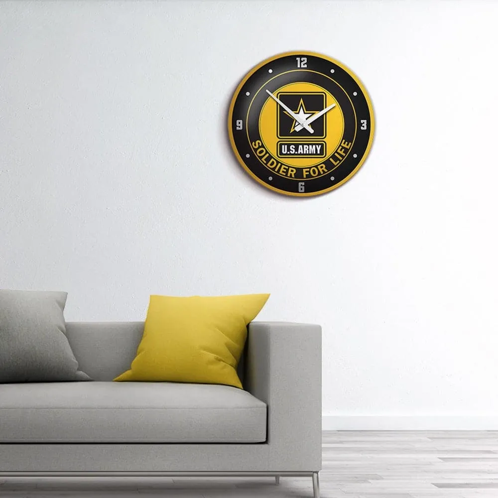 US Army: Soldier for Life - Modern Disc Wall Clock