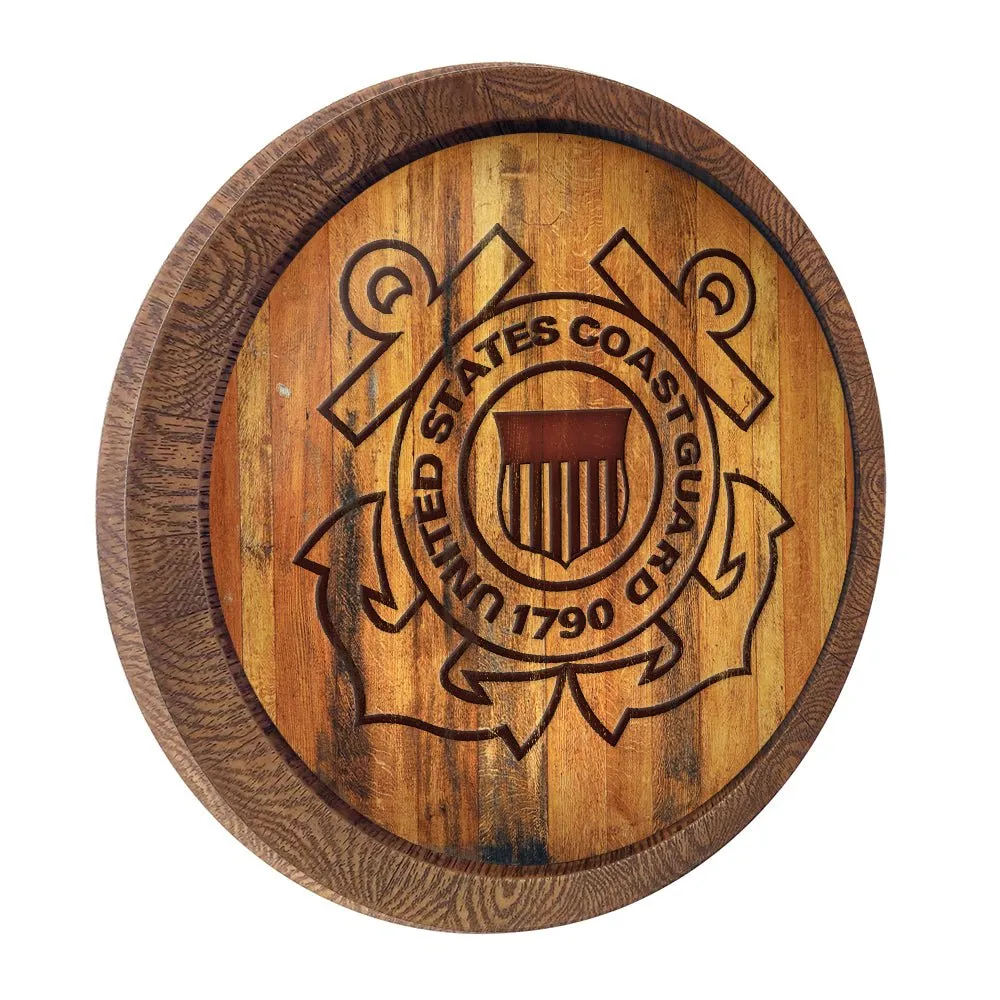 US Coast Guard: Branded "Faux" Barrel Top Sign