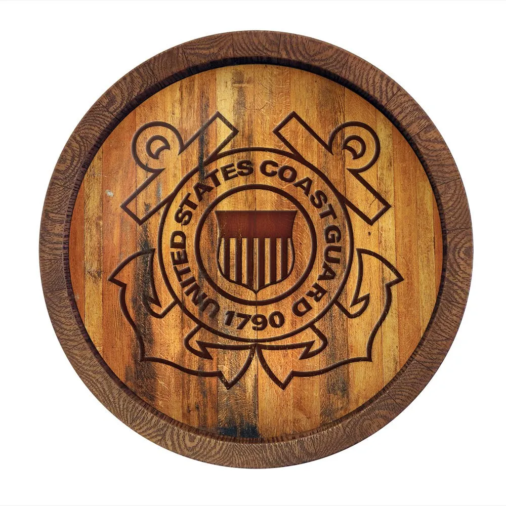 US Coast Guard: Branded "Faux" Barrel Top Sign