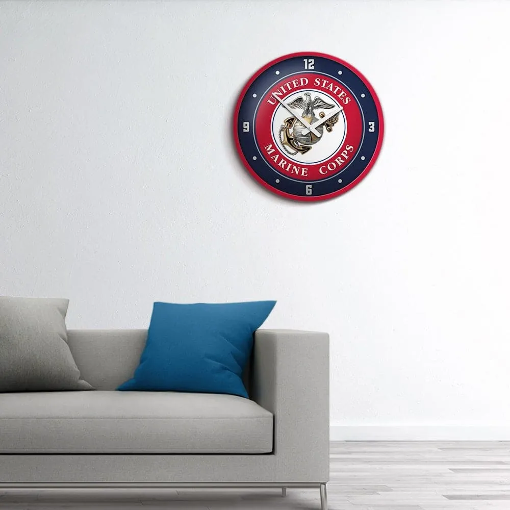 US Marine Corps: Modern Disc Wall Clock