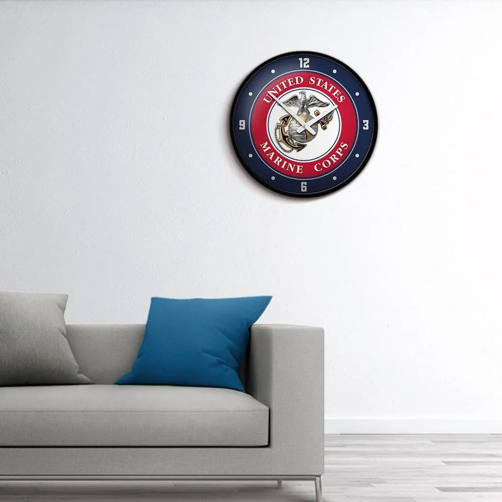 US Marine Corps: Modern Disc Wall Clock