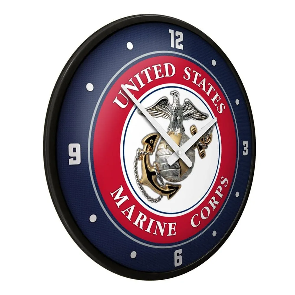 US Marine Corps: Modern Disc Wall Clock