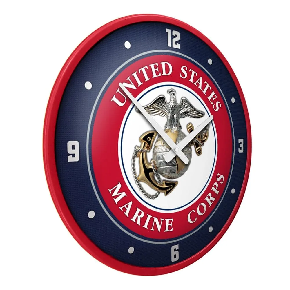 US Marine Corps: Modern Disc Wall Clock