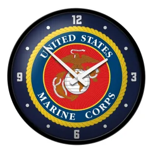 US Marine Corps: Seal - Modern Disc Wall Clock
