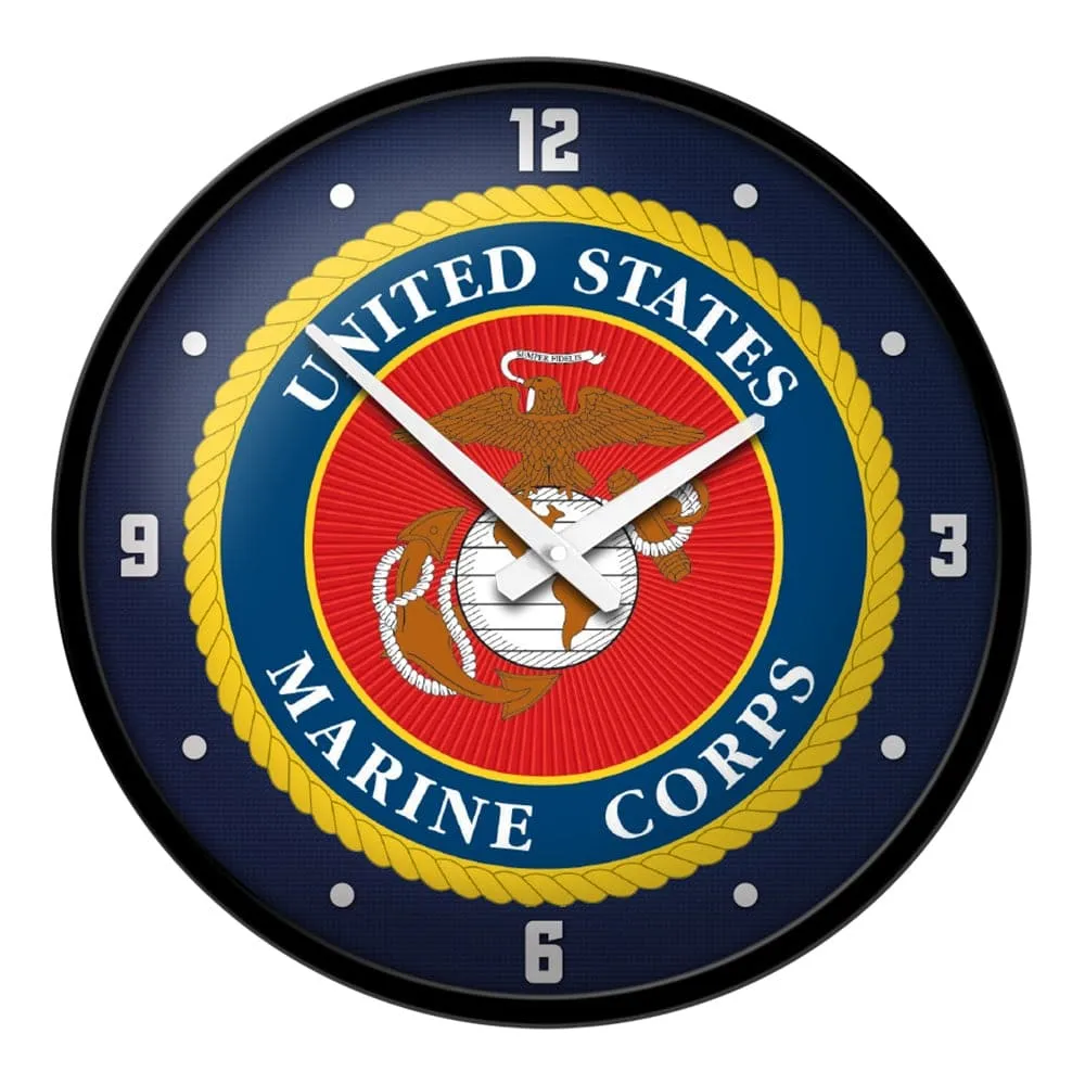 US Marine Corps: Seal - Modern Disc Wall Clock
