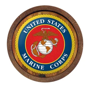 US Marine Corps: Seal - "Faux" Barrel Top Sign