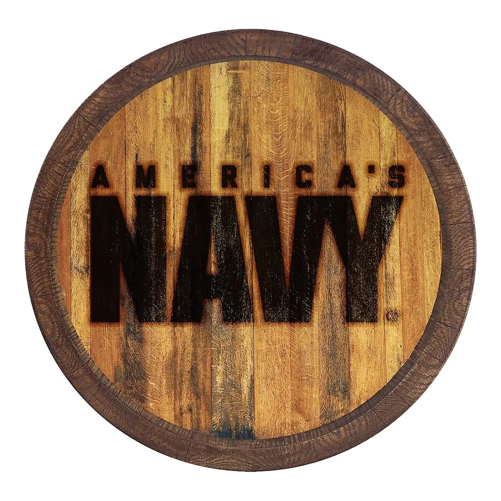 US Navy: Branded "Faux" Barrel Top Sign
