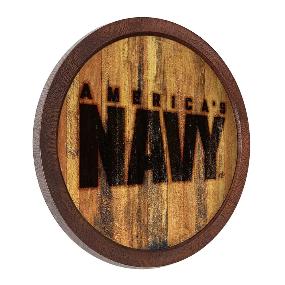 US Navy: Branded "Faux" Barrel Top Sign
