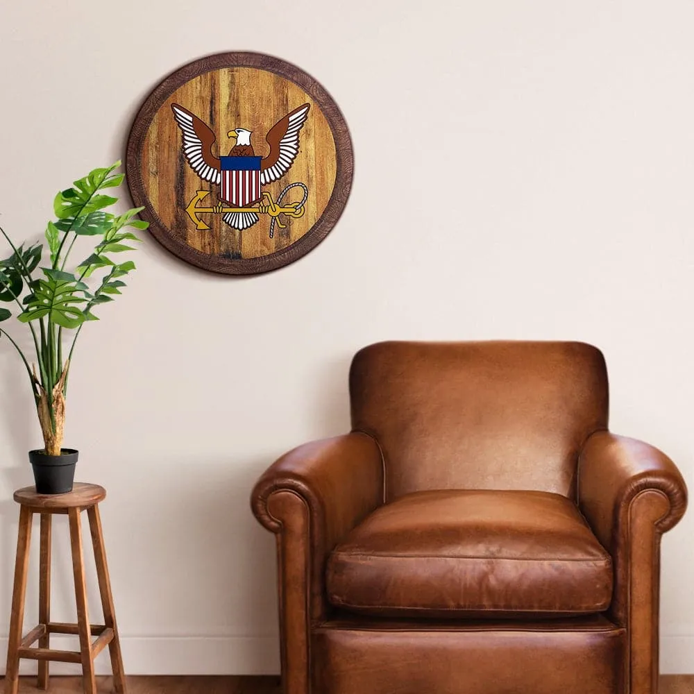 US Navy: Eagle - "Faux" Barrel Top Sign