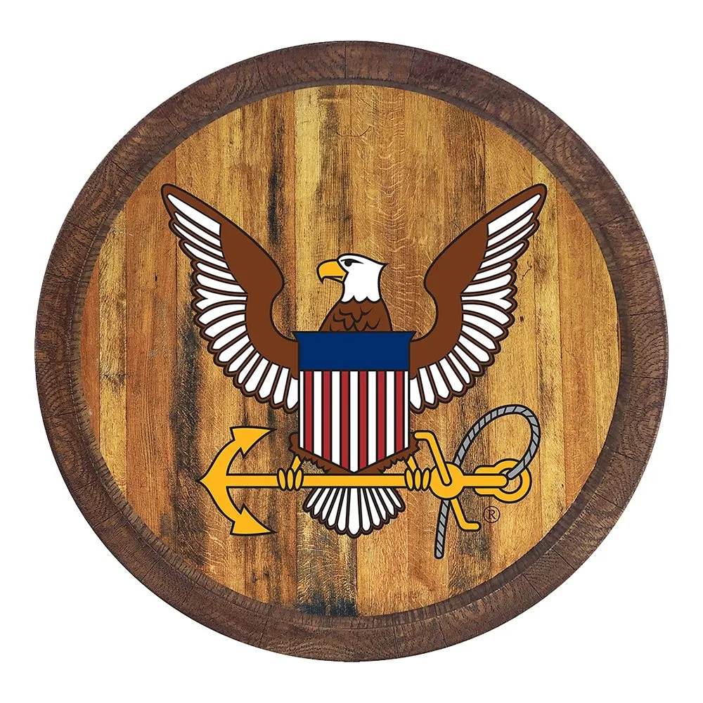 US Navy: Eagle - "Faux" Barrel Top Sign