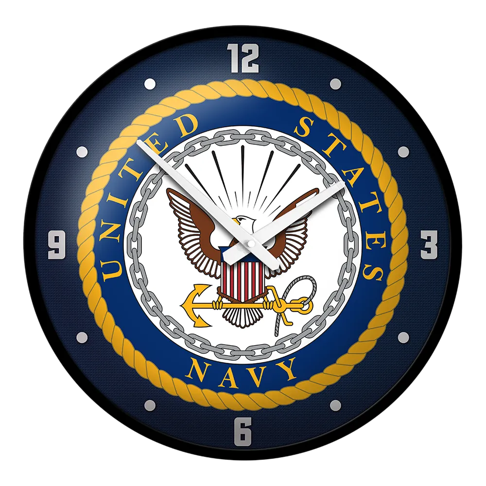 US Navy: Modern Disc Wall Clock