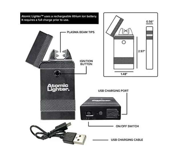 USB Atomic lighter Rechargeable Electric Lighter