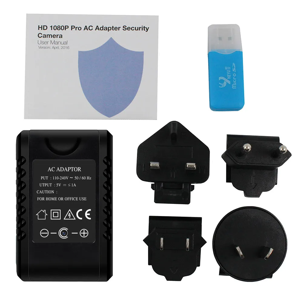 USB Phone Charger Camera Full HD 1080p Video Recorder DVR