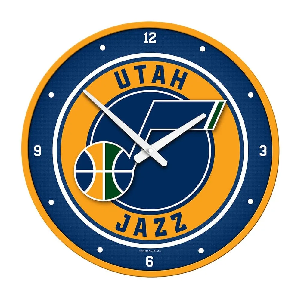 Utah Jazz: Modern Disc Wall Clock
