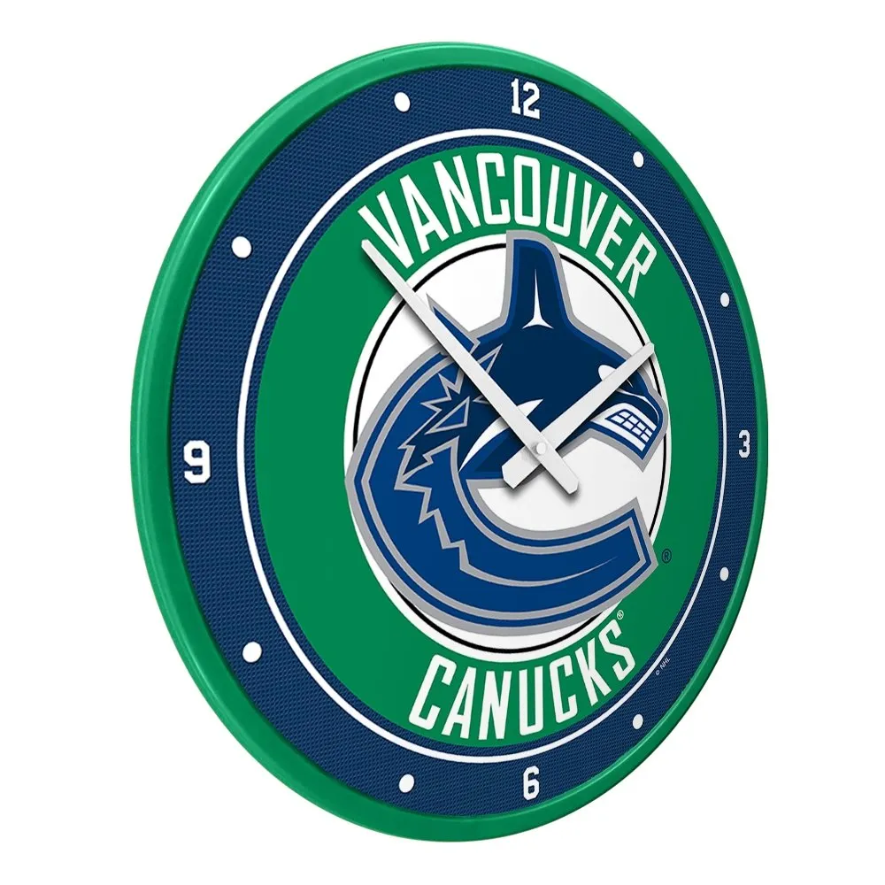 Vancouver Canucks: Modern Disc Wall Clock